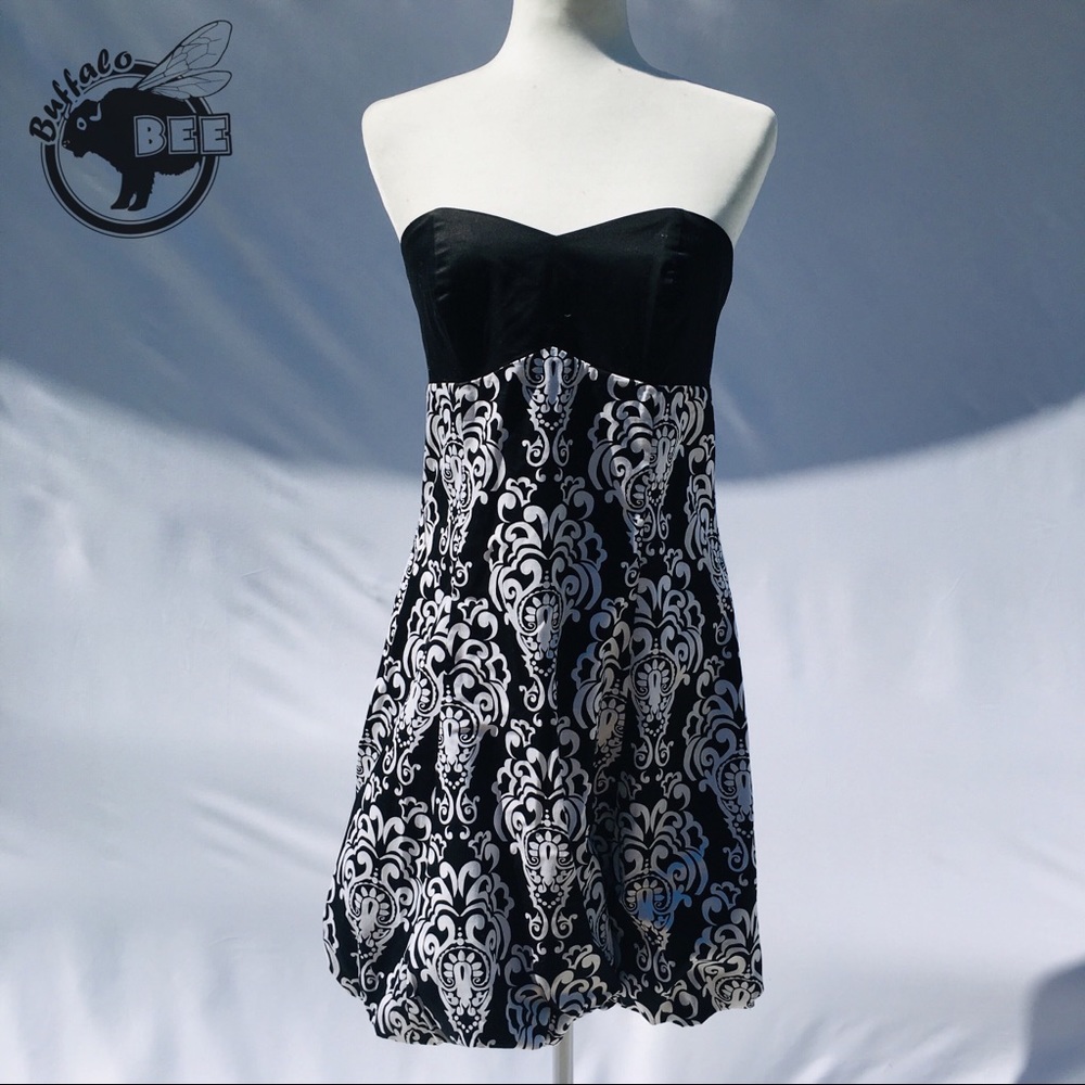 White House Black Market strapless bubble dress 6